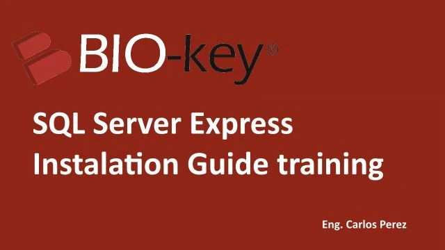 SQL Installation training Emea Team